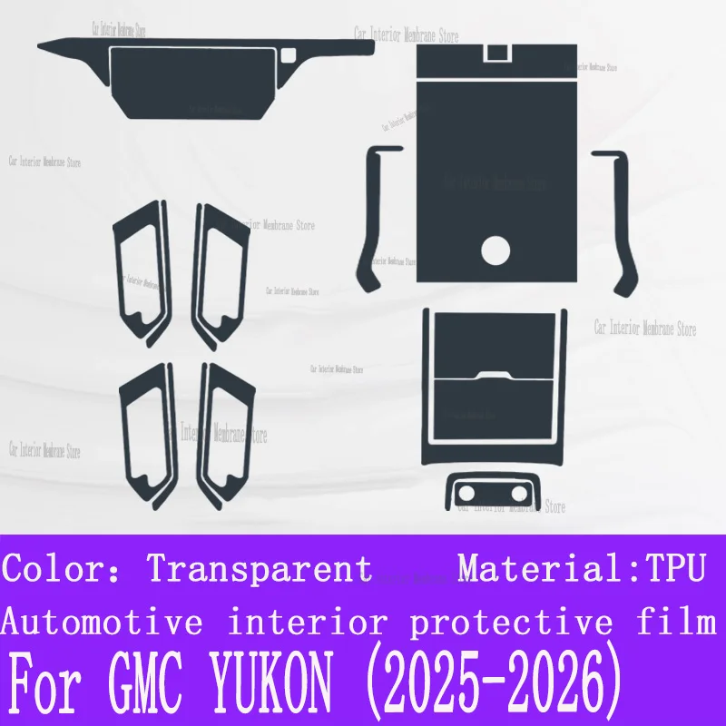 Suitable For GMC YUKON 2025 2026 gearbox panel navigation screen, car interior protection film, scratch resistant sticker
Suitable For GMC YUKON 2025 2026 gearbox panel navigation screen, car interior protection film, scratch resistant sticker