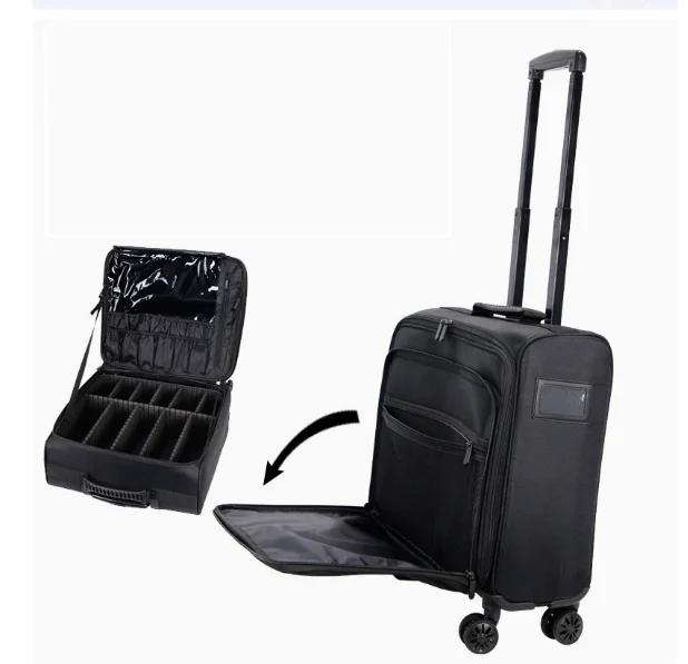 Rolling Cosmetic Train Case Women Artist Rolling Makeup Train Case Trolley Cosmetic Bag Professional Rolling Makeup Bag Suitcase
Rolling Cosmetic Train Case Women Artist Rolling Makeup Train Case Trolley Cosmetic Bag Professional Rolling Makeup Bag Suitcase