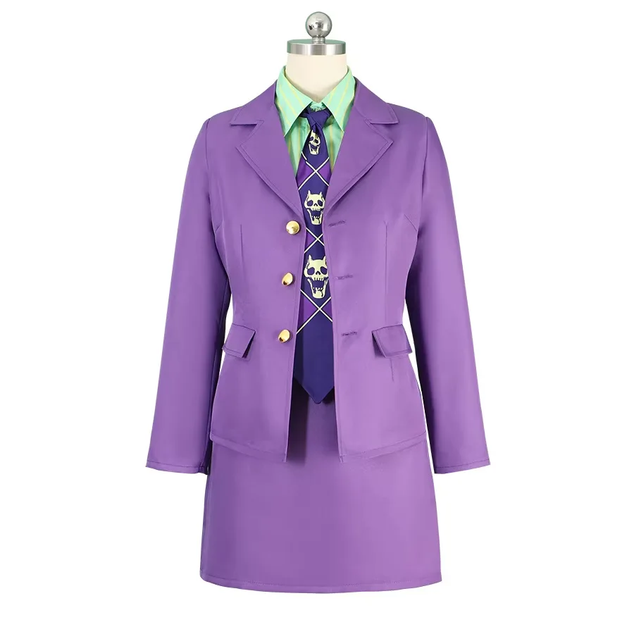 Yoshikage Kira Cosplay Costume JoJos Bizarre Adventure Diamond Is Unbreakable Killer Queen Halloween Purple Suit Set
Yoshikage Kira Cosplay Costume JoJos Bizarre Adventure Diamond Is Unbreakable Killer Queen Halloween Purple Suit Set