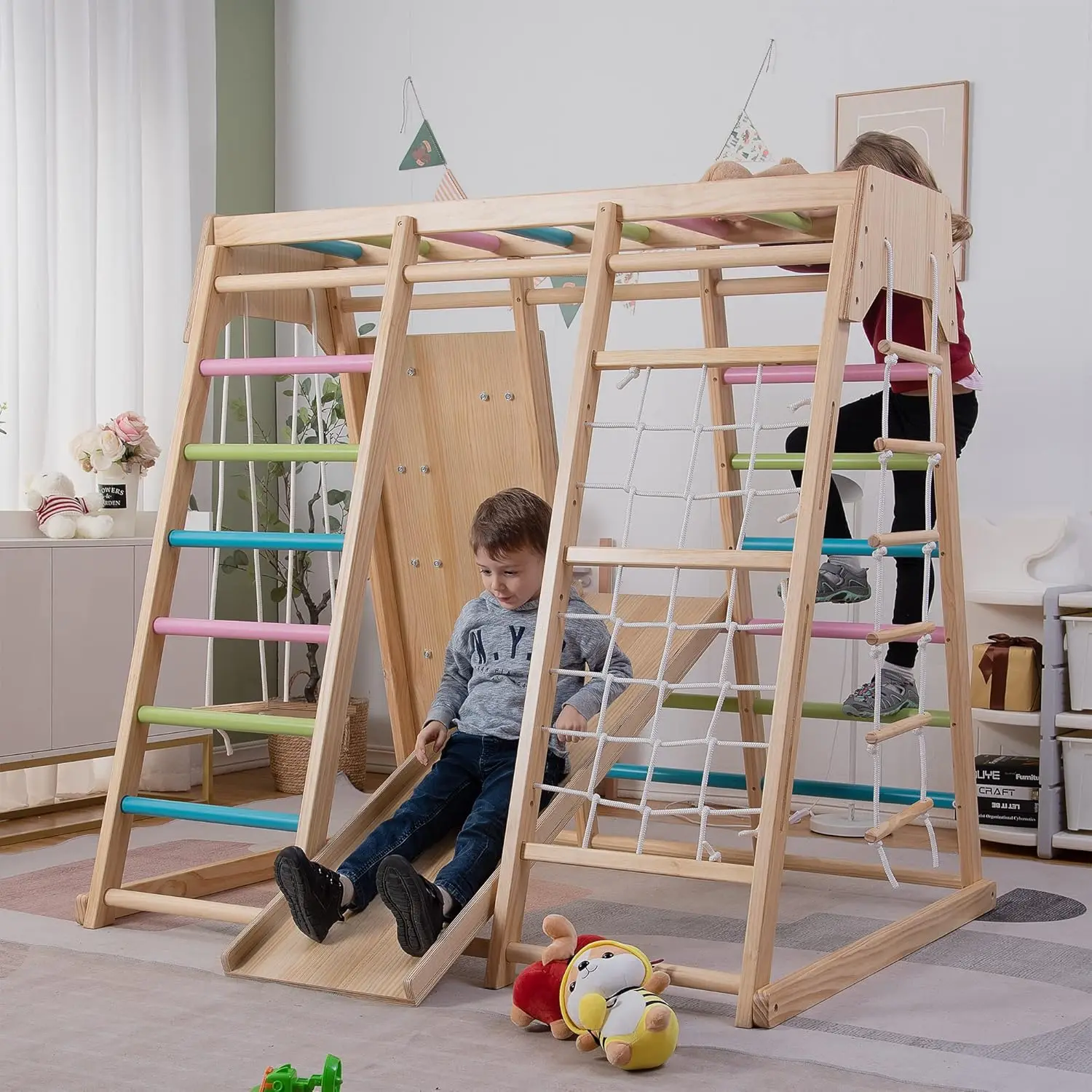 Игровой комплекс Avenlur Magnolia 7-в-1 для детей 2-6 лет: горка, скалодром, веревочный лабиринт, Monkey B
Игровой комплекс Avenlur Magnolia 7-в-1 для детей 2-6 лет: горка, скалодром, веревочный лабиринт, Monkey B