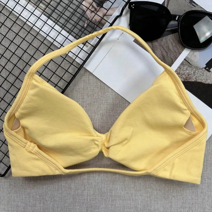 Popular Camisole Bra, Women's Backless Spaghetti Strap Sports Bra, Light Support, Cropped Gym Top, Seamless Pleated Yoga Pad Bra Spring
Popular Camisole Bra, Women's Backless Spaghetti Strap Sports Bra, Light Support, Cropped Gym Top, Seamless Pleated Yoga Pad Bra Spring