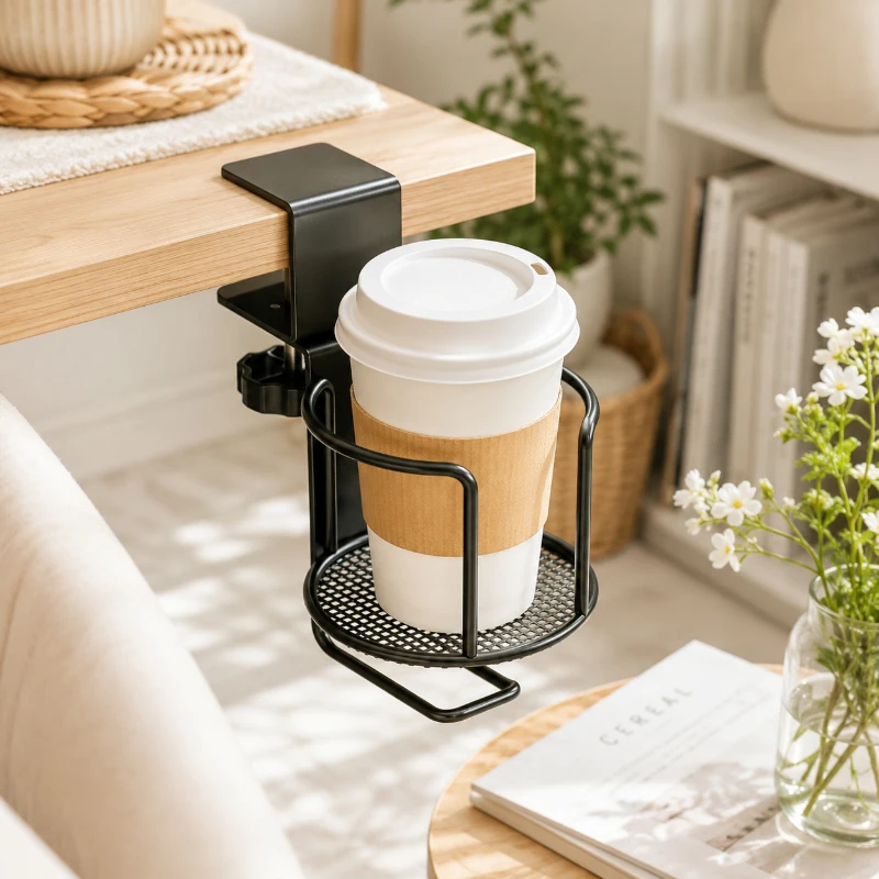 2 in 1 No Drill Desk Cup Holder, Adjustable Table Clamp Stand, Basic Cup Tray & 360° Swivel Holder Options
2 in 1 No Drill Desk Cup Holder, Adjustable Table Clamp Stand, Basic Cup Tray & 360° Swivel Holder Options