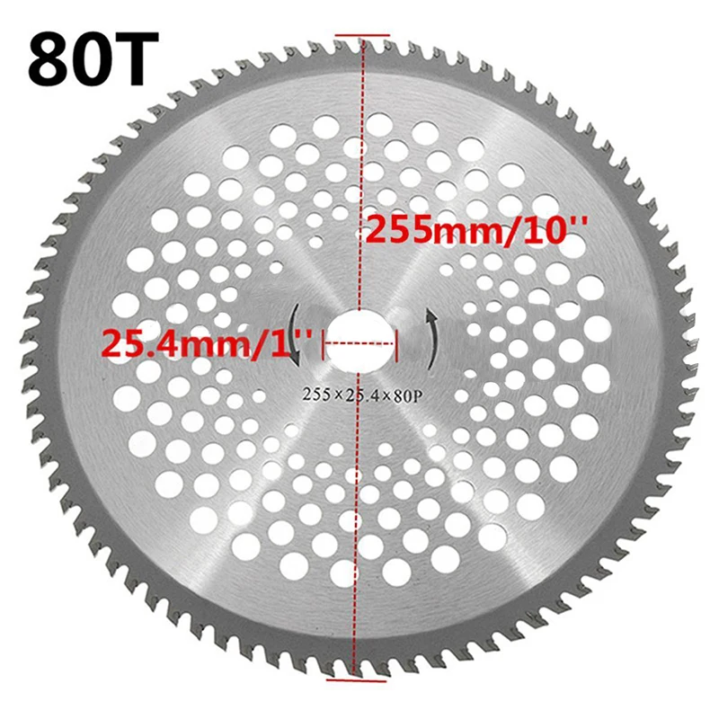 10 ''40T/80T зубной резак, диаметр лезвия Твердосплавный Наконечник 25,4 мм для триммера
10 ''40T/80T зубной резак, диаметр лезвия Твердосплавный Наконечник 25,4 мм для триммера