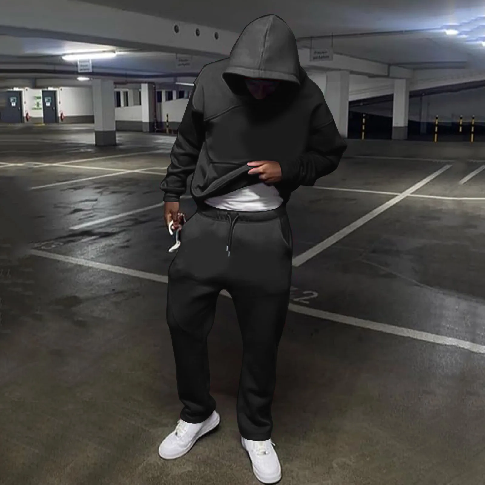 Casual Men Two Pieces Sets 2023 New Men Tracksuit Oversize Hooded Sweatshirts + Trouser Autumn Winter Loose Sweatshirt Suits
Casual Men Two Pieces Sets 2023 New Men Tracksuit Oversize Hooded Sweatshirts + Trouser Autumn Winter Loose Sweatshirt Suits