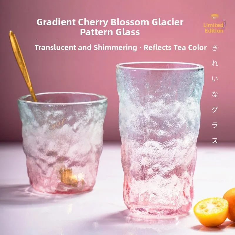 Attractive Sakura Patterned Glass Cup Iceberg Design for Women Summer Coffee Juice Beer Drink Universal Non-Dishwasher Safe
Attractive Sakura Patterned Glass Cup Iceberg Design for Women Summer Coffee Juice Beer Drink Universal Non-Dishwasher Safe