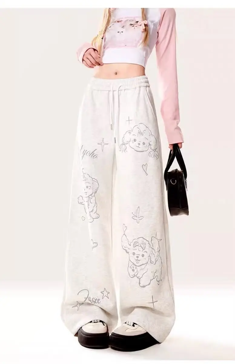 American Retro Graffiti Graphic Printed Pants Hip-hop Harajuku Vintage Wide Leg Pants Women Casual Trendy Woman Trousers
American Retro Graffiti Graphic Printed Pants Hip-hop Harajuku Vintage Wide Leg Pants Women Casual Trendy Woman Trousers