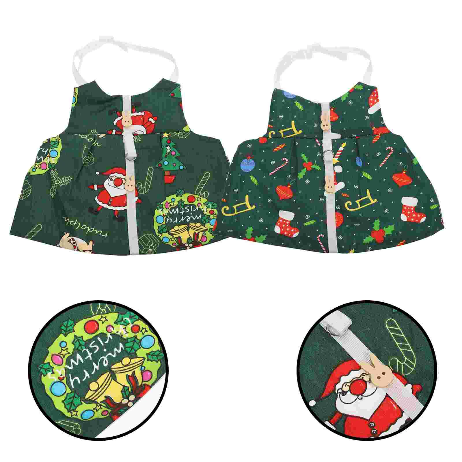 2 Sets Dreses Bunny Christmas Clothes Rabbit Decoration Vest Outdoor Pet Traction Rope Green Pulling Strap
2 Sets Dreses Bunny Christmas Clothes Rabbit Decoration Vest Outdoor Pet Traction Rope Green Pulling Strap