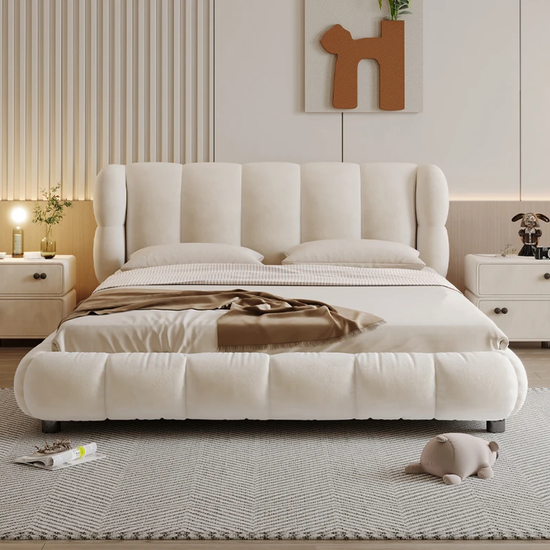 Internet celebrity puff bed, modern simple Nordic, master bedroom bed, Italian light luxury milk fleece, double soft bed
Internet celebrity puff bed, modern simple Nordic, master bedroom bed, Italian light luxury milk fleece, double soft bed