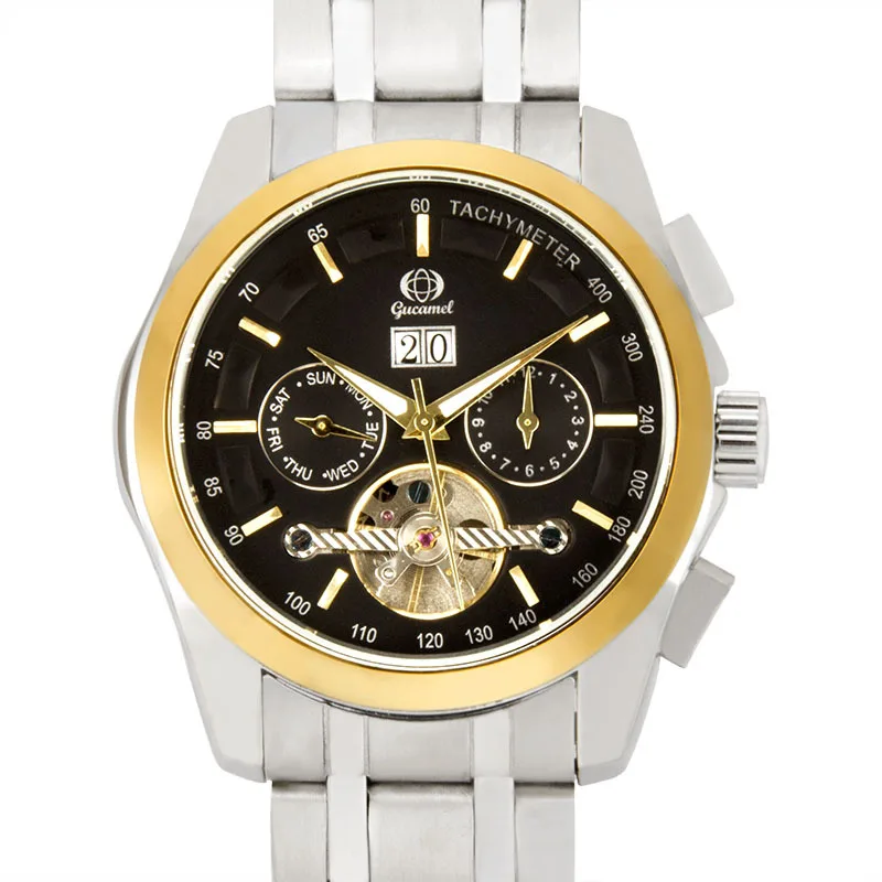 Men's Tourbillon-Style Automatic Watch with Luminous Skeleton Dial, Executive Business
Men's Tourbillon-Style Automatic Watch with Luminous Skeleton Dial, Executive Business