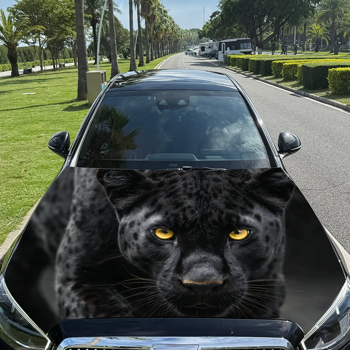 Night Panther with Golden Eyes Car Vinyl Wrap, PVC Material Waterproof Car Hood Sticker, Self-Adhesive Scratch-Resistant Sticker
Night Panther with Golden Eyes Car Vinyl Wrap, PVC Material Waterproof Car Hood Sticker, Self-Adhesive Scratch-Resistant Sticker