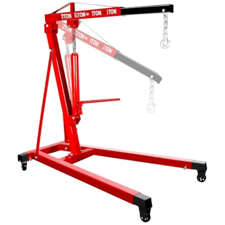 2 Ton Heavy Duty Engine Hoist with 57 Boom in Cherry Red for Safe Engine Lifting 4400 lbs Capacity 61 L x 37 W x 57 H
2 Ton Heavy Duty Engine Hoist with 57 Boom in Cherry Red for Safe Engine Lifting 4400 lbs Capacity 61 L x 37 W x 57 H