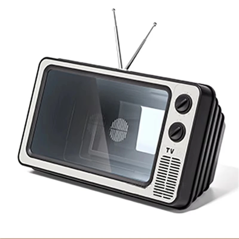 Retro 3D Mobile Phone Screen Amplifier Portable Mini TV Style Video Magnifier with Speaker Foldable Phone Stand for Home
Retro 3D Mobile Phone Screen Amplifier Portable Mini TV Style Video Magnifier with Speaker Foldable Phone Stand for Home
