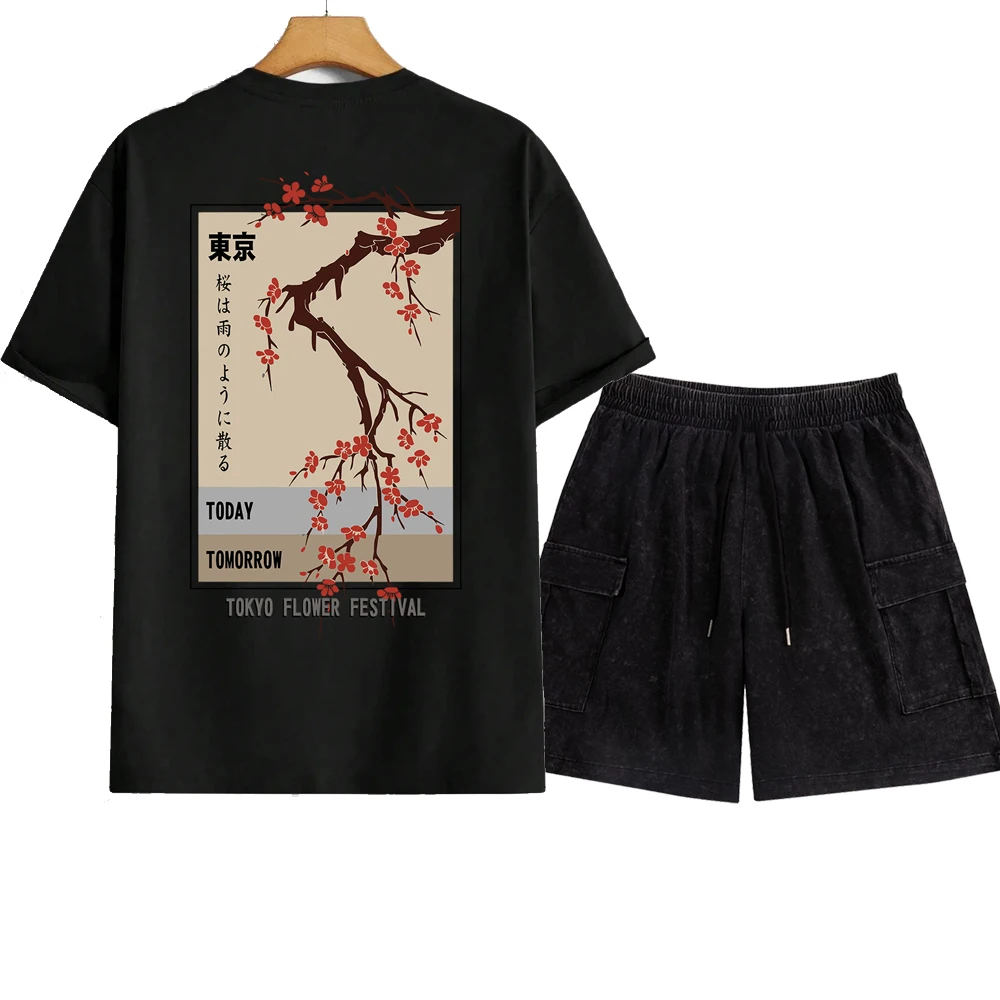 Today Tomorrow Tokyo Flower Festival T Shirt Set Men O-Neck Tshirt Summer Cotton Tops Fashion Loose Street Hip Hop T-Shirts Sets
Today Tomorrow Tokyo Flower Festival T Shirt Set Men O-Neck Tshirt Summer Cotton Tops Fashion Loose Street Hip Hop T-Shirts Sets
