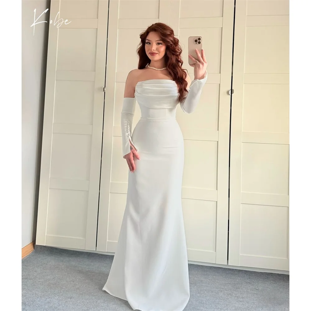 Kobe White Mermaid Long Sleeve Prom Dresses Off Shoulder Customized فساتين سهرات Sweep Elegant Train vestido de gala noche mujer
Kobe White Mermaid Long Sleeve Prom Dresses Off Shoulder Customized فساتين سهرات Sweep Elegant Train vestido de gala noche mujer