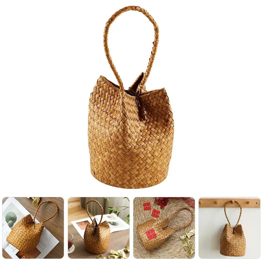 Souvenir Tote Bag Gift Beach Woven Happy Candy Straw Bags for Women Seaweed Handbag
Souvenir Tote Bag Gift Beach Woven Happy Candy Straw Bags for Women Seaweed Handbag