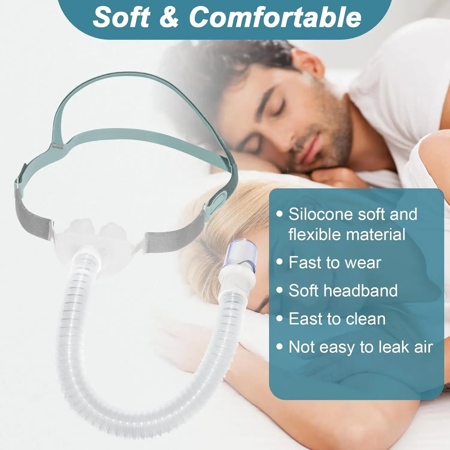 FHC P40 CPAP Nasal Pillow Mask 3-in-1 S/M/L Silicone Cushions for CPAP/BIPAP Device Snoring & Apnea Therapy Sleep Aid
FHC P40 CPAP Nasal Pillow Mask 3-in-1 S/M/L Silicone Cushions for CPAP/BIPAP Device Snoring & Apnea Therapy Sleep Aid