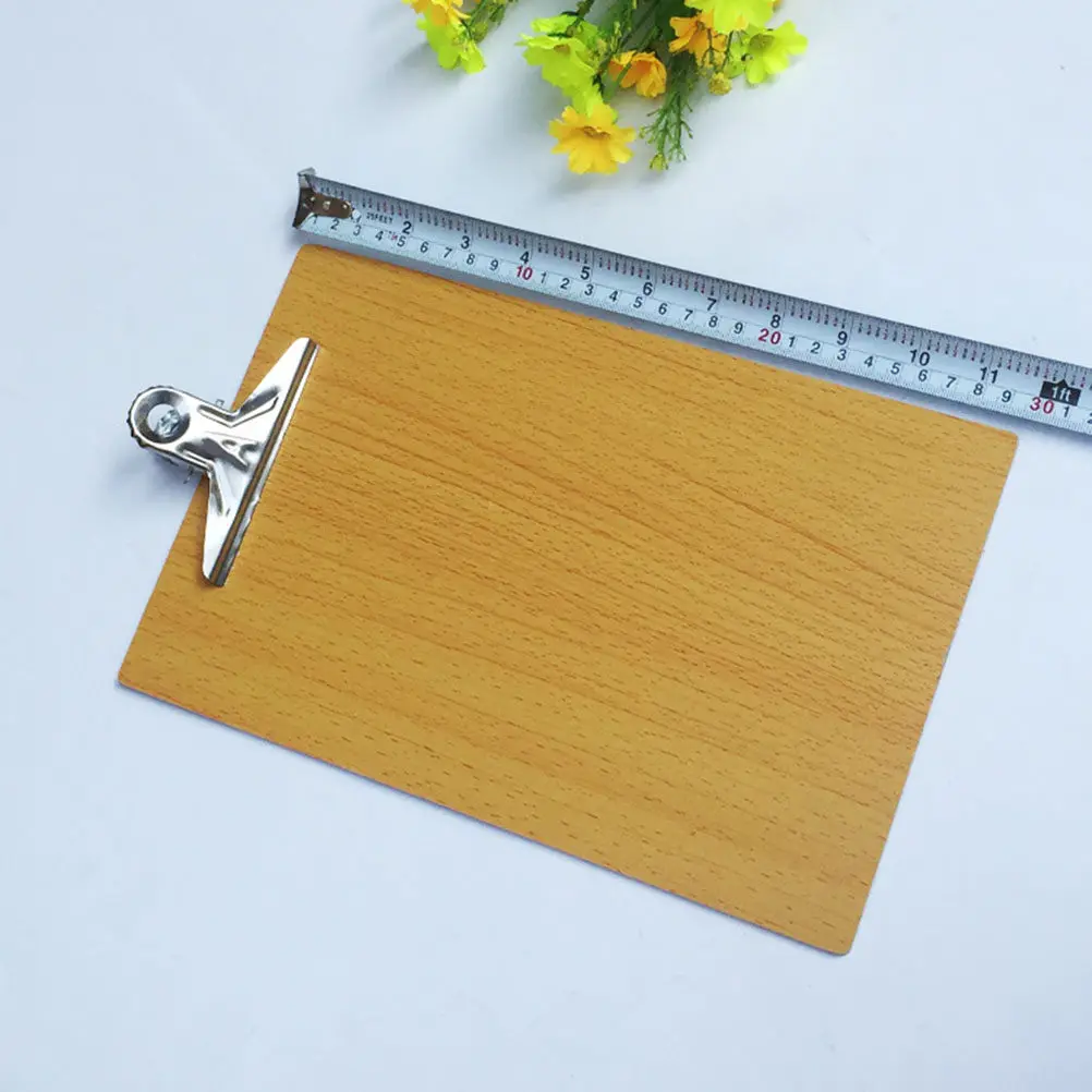 6Pcs Wooden Clipboard with Strong Clamping Force Anti Rust Metal Clip Round Edge Safety Design Office School Use Profile Clip
6Pcs Wooden Clipboard with Strong Clamping Force Anti Rust Metal Clip Round Edge Safety Design Office School Use Profile Clip