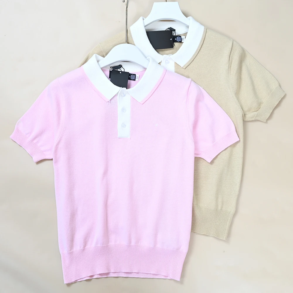 Summer New Women's Embroidered Color Block Neck Casual Short Sleeve Knitted Sweater Loose Fit Style Casual Fashion
Summer New Women's Embroidered Color Block Neck Casual Short Sleeve Knitted Sweater Loose Fit Style Casual Fashion