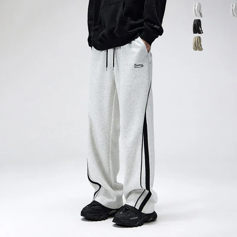TFETTERS Brand American Casual Pants Mens 2024 New Autumn Baggy Color Blocking Sweatpants for Man Straight Leg Fashion Clothes
TFETTERS Brand American Casual Pants Mens 2024 New Autumn Baggy Color Blocking Sweatpants for Man Straight Leg Fashion Clothes