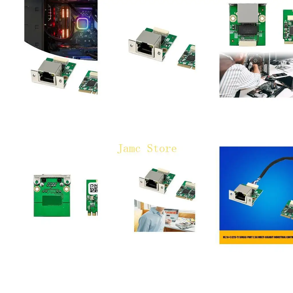 LX0B M.2 A+E Industrial Control Card 2.5Gbps Fast Speed Adapter Heat Management Server Networking Board Replacement