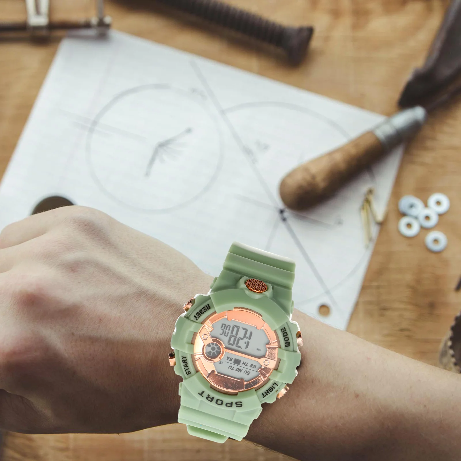 Kids Waterproof Sports Watch Large Screen Digital Backlight Multifunction Electronic Wristwatch for Students Outdoor Activities
Kids Waterproof Sports Watch Large Screen Digital Backlight Multifunction Electronic Wristwatch for Students Outdoor Activities