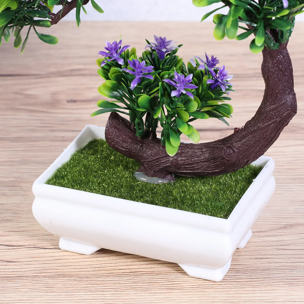 Artificial Green Potted Plant Bonsai Tree Pots Rural Fake Plants Dark Purple Planter
Artificial Green Potted Plant Bonsai Tree Pots Rural Fake Plants Dark Purple Planter