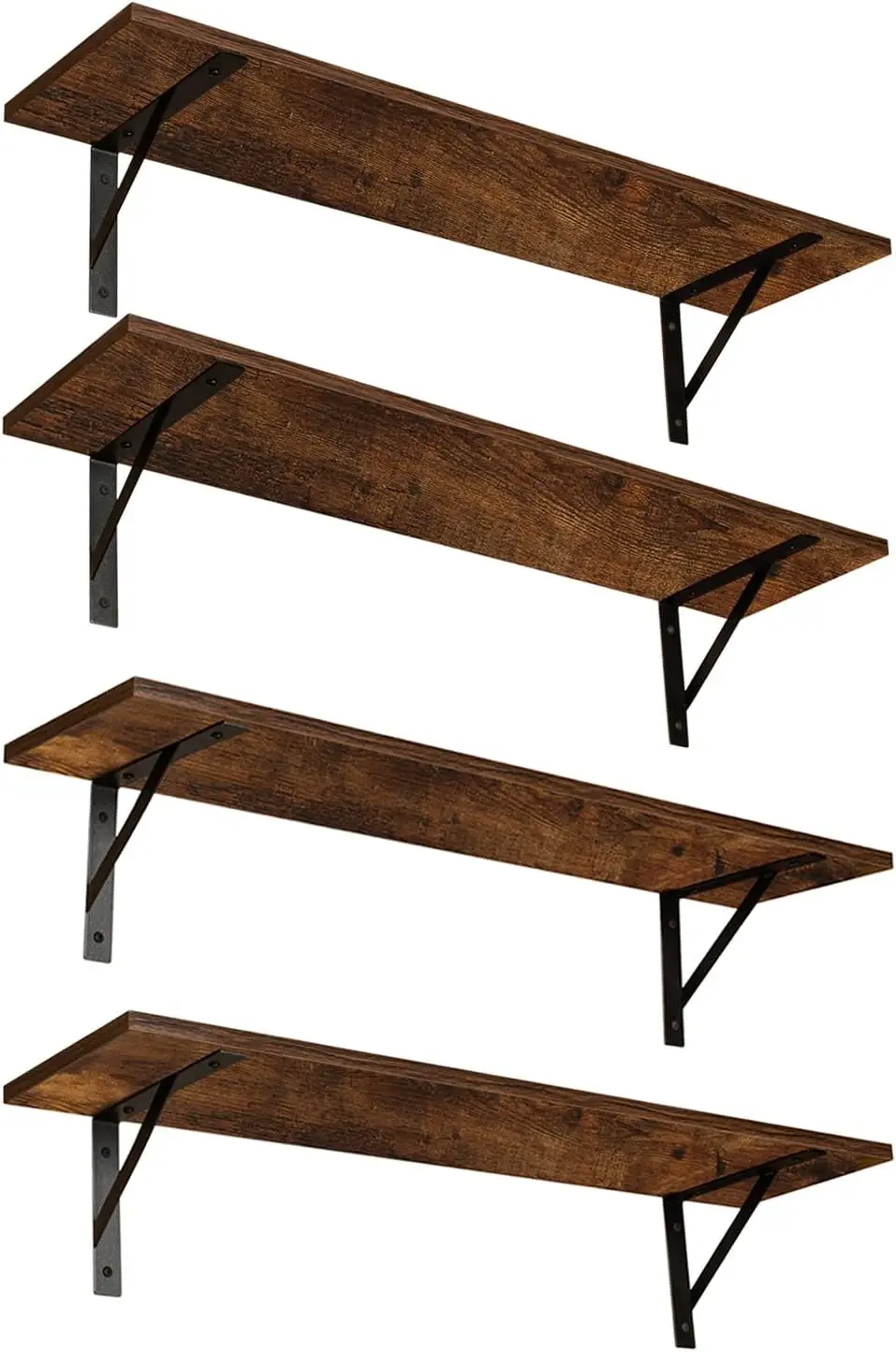 Long Wall Shelves, Set of 4, 31.5 Inch Wall Mounted Shelves with Sturdy Metal Brackets for Living Room, Bathroom, Bedroom
Long Wall Shelves, Set of 4, 31.5 Inch Wall Mounted Shelves with Sturdy Metal Brackets for Living Room, Bathroom, Bedroom