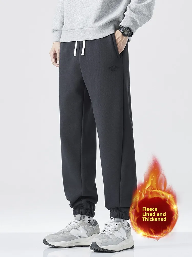 American Sle Thiened Fce Lined Casual Sports Pants for Men Loose Fit Bla Cuffed Sweatpants Teenage Winter Faion
American Sle Thiened Fce Lined Casual Sports Pants for Men Loose Fit Bla Cuffed Sweatpants Teenage Winter Faion