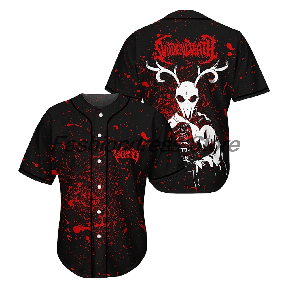 Svdden Death Rave Baseball Jersey EDM Festivals Merch V-Neck Short Sleeve Button-Down Shirts Women Men Streetwear Tops
Svdden Death Rave Baseball Jersey EDM Festivals Merch V-Neck Short Sleeve Button-Down Shirts Women Men Streetwear Tops