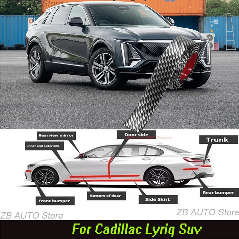 For Cadillac Lyriq Suv Strong adhesive bumper strip, front and rear lip side skirts, collision and scratch resistant, suitable
For Cadillac Lyriq Suv Strong adhesive bumper strip, front and rear lip side skirts, collision and scratch resistant, suitable