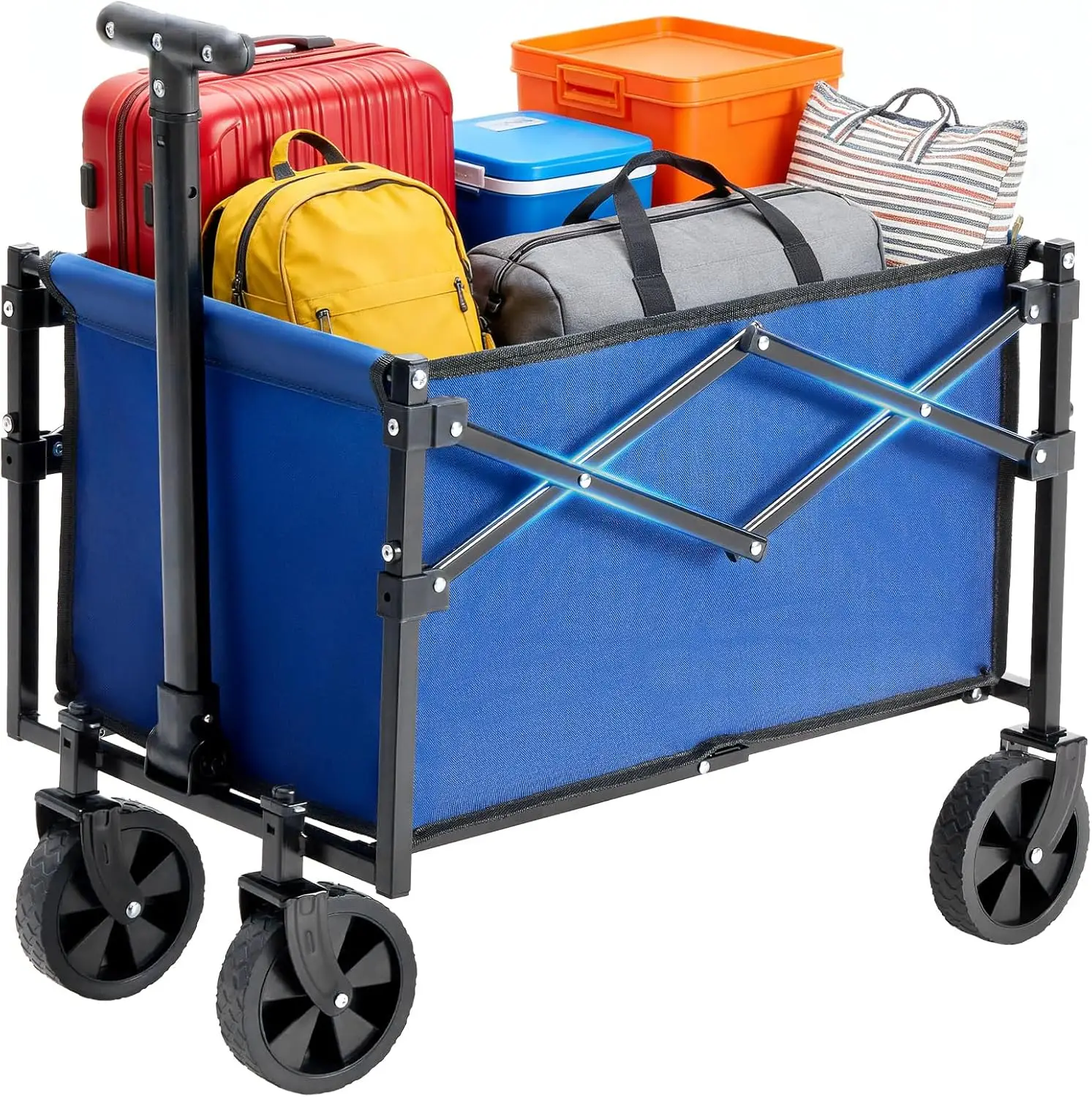 Collapsible Wagon Cart with Wheels 220 lbs Capacity, Heavy Duty Mini Foldable Portable Wagon with Adjustable Handle, Small Fo
Collapsible Wagon Cart with Wheels 220 lbs Capacity, Heavy Duty Mini Foldable Portable Wagon with Adjustable Handle, Small Fo