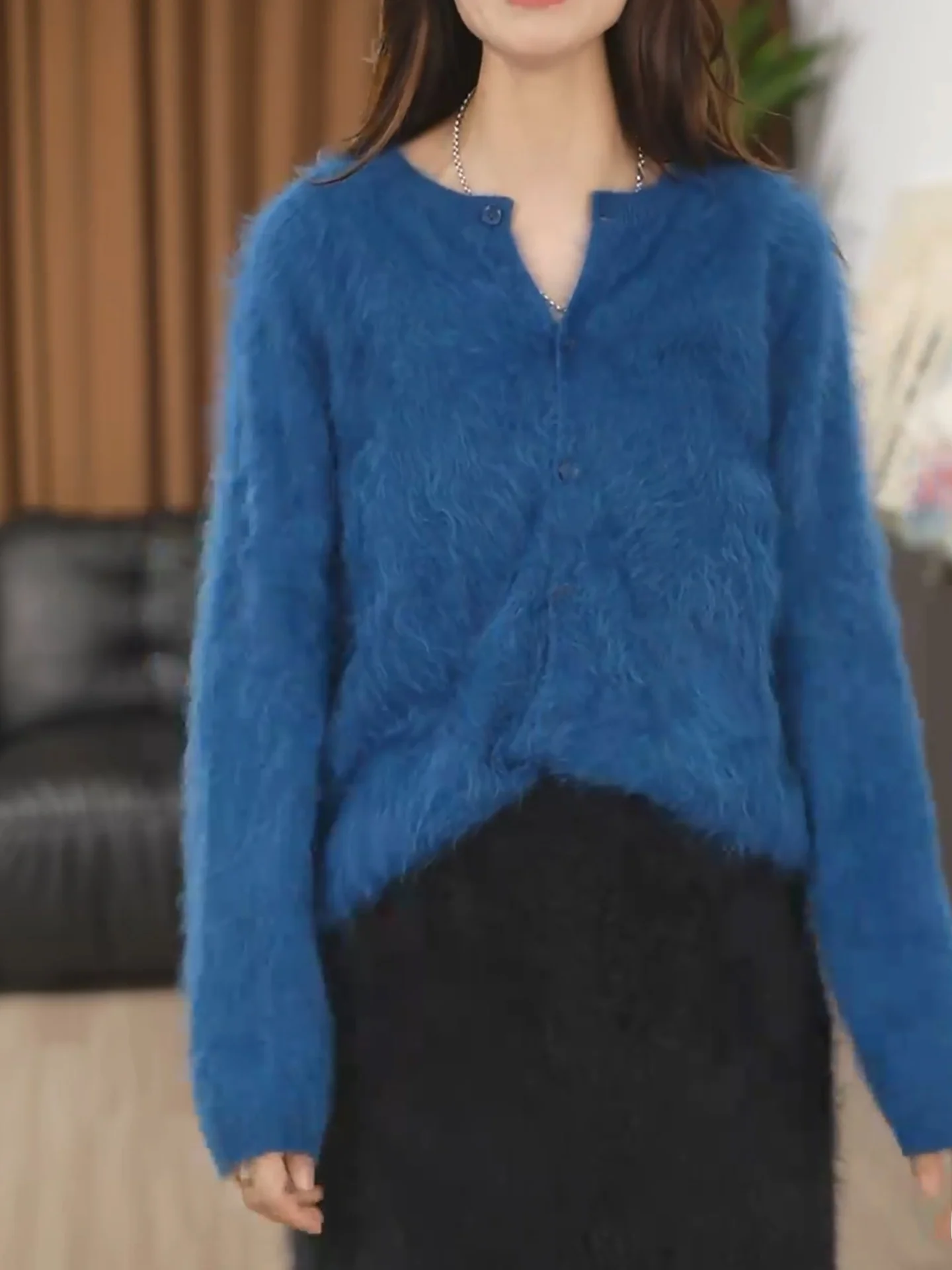 Korean Sle V-Ne Plu Open Cardigan Women's plus Size Blue Long Sve Top White Enhancing Blue Knitwear Autumn Winter Ne...
Korean Sle V-Ne Plu Open Cardigan Women's plus Size Blue Long Sve Top White Enhancing Blue Knitwear Autumn Winter Ne...