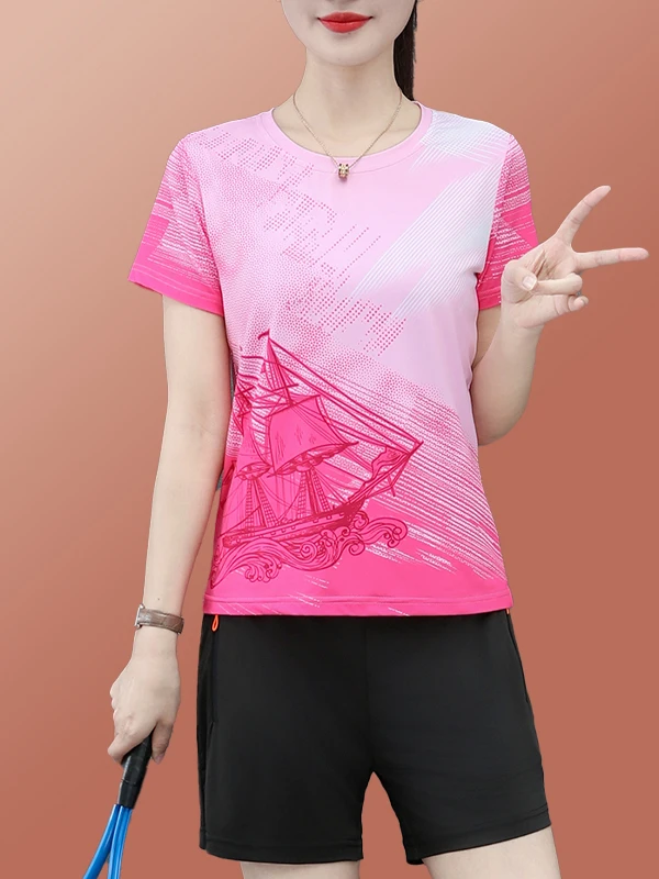 Спортивный комплект Ice Silk Qui Dry для женщин, лето 2022, новые брюки для утреннего бега, тенниса, бадминтона, orm, тонкий костюм из двух предметов
Спортивный комплект Ice Silk Qui Dry для женщин, лето 2022, новые брюки для утреннего бега, тенниса, бадминтона, orm, тонкий костюм из двух предметов