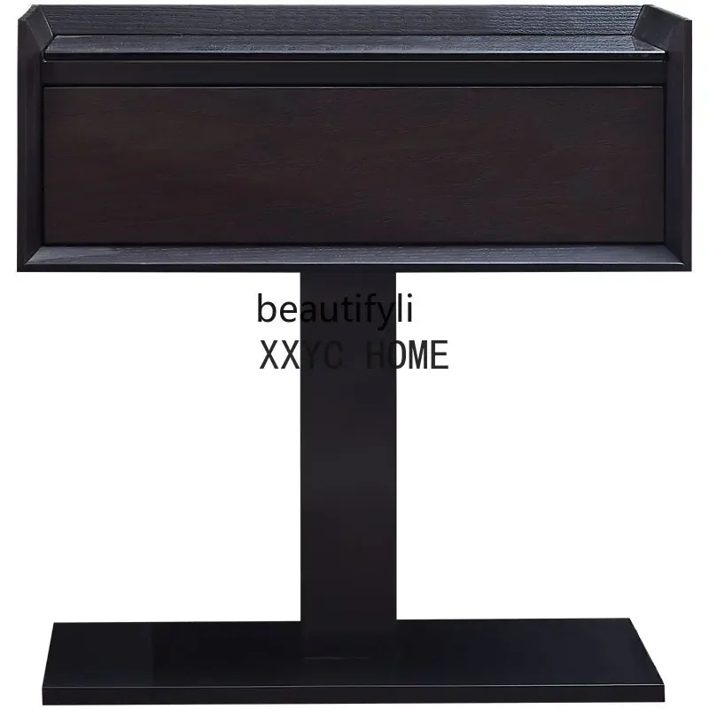 Italian Minimalist Black Solid Wood Bedside Cabinet Glass Surface Red Oak Bedside Cabinet Modern Bedroom Storage Cabinet
Italian Minimalist Black Solid Wood Bedside Cabinet Glass Surface Red Oak Bedside Cabinet Modern Bedroom Storage Cabinet