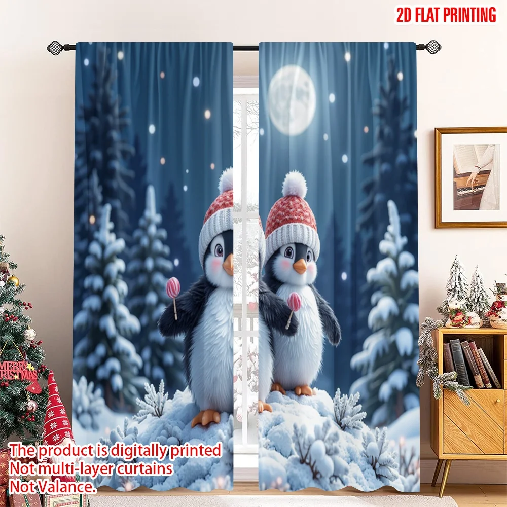 2pcs 2D flat printing Christmas Window Drapes Cute Penguins Christmas Snowing Polyester Without Electricity Birthday Party for
2pcs 2D flat printing Christmas Window Drapes Cute Penguins Christmas Snowing Polyester Without Electricity Birthday Party for