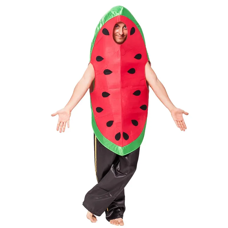 Funny Watermelon Fruit Cosplay Costume Jumpsuit Adult Carnival Costume Loose Christmas Costume Stage Performance Costume
Funny Watermelon Fruit Cosplay Costume Jumpsuit Adult Carnival Costume Loose Christmas Costume Stage Performance Costume