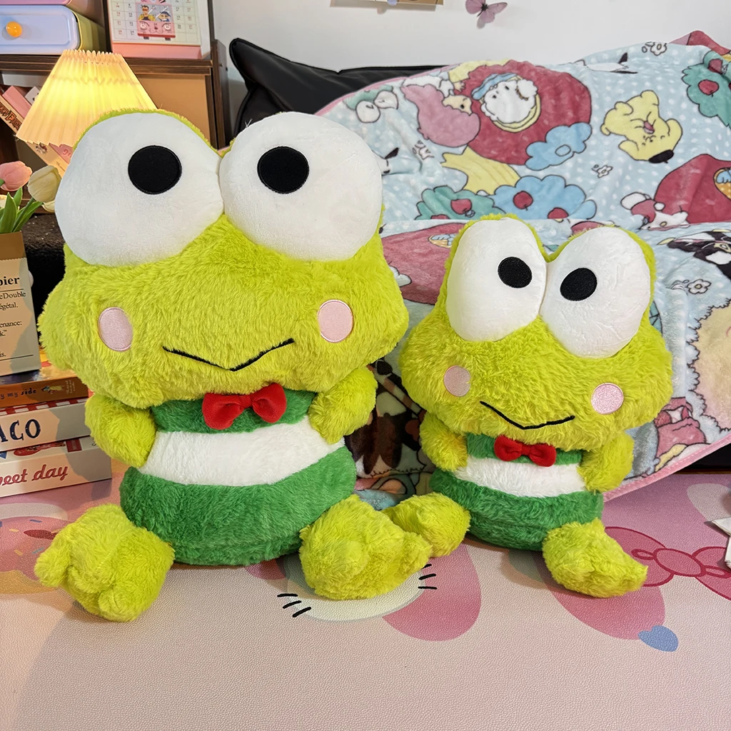 Мультяшная плюшевая игрушка Kero Kero Keroppi Sanrio, мягкая лягушка с большими глазами, милые аниме, мягкая приятная кукла, диван-кровать, домашний декор, подарки
Мультяшная плюшевая игрушка Kero Kero Keroppi Sanrio, мягкая лягушка с большими глазами, милые аниме, мягкая приятная кукла, диван-кровать, домашний декор, подарки