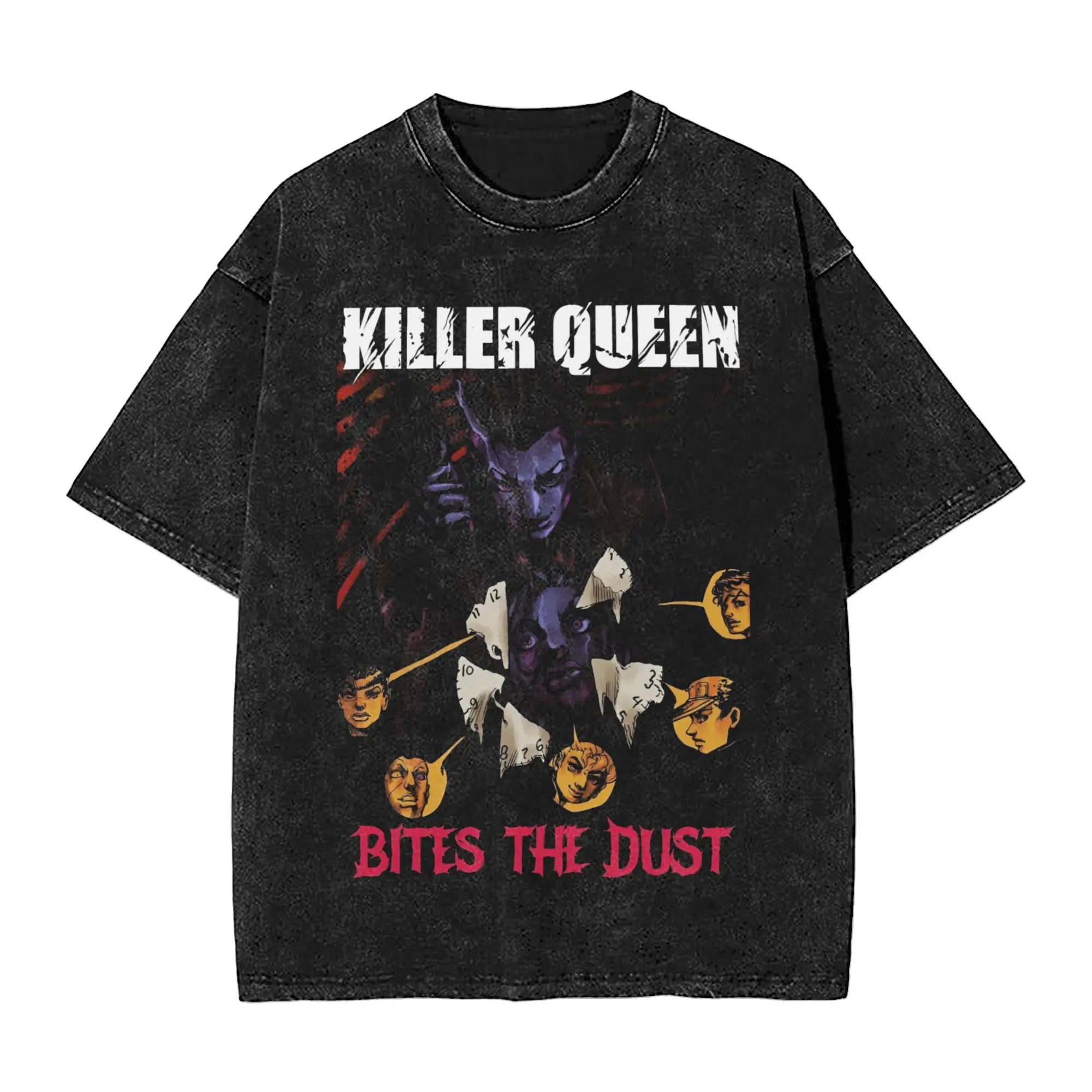 Vintage Washed Anime JoJo's Bizarre Adventure T Shirt Men Cotton Graphic Tee Jotaro Kujo Killer Harajuku Streetwear 2026
Vintage Washed Anime JoJo's Bizarre Adventure T Shirt Men Cotton Graphic Tee Jotaro Kujo Killer Harajuku Streetwear 2026