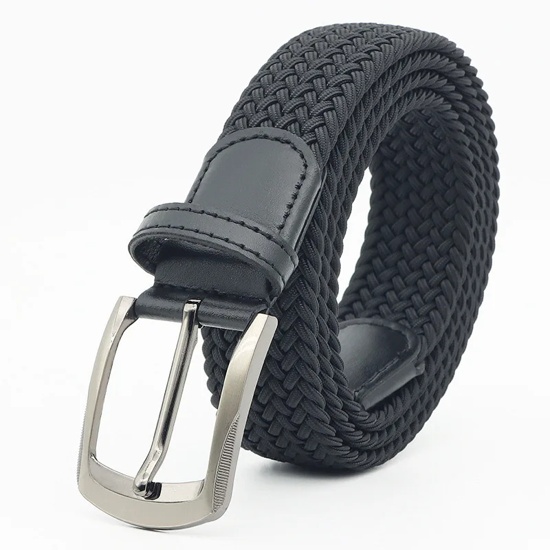 New 3.4cm Woven Elastic Alloy Non Punching Needle Buckle Waistband For Men's Business Travel Black Dark Blue Elastic Waistband
New 3.4cm Woven Elastic Alloy Non Punching Needle Buckle Waistband For Men's Business Travel Black Dark Blue Elastic Waistband