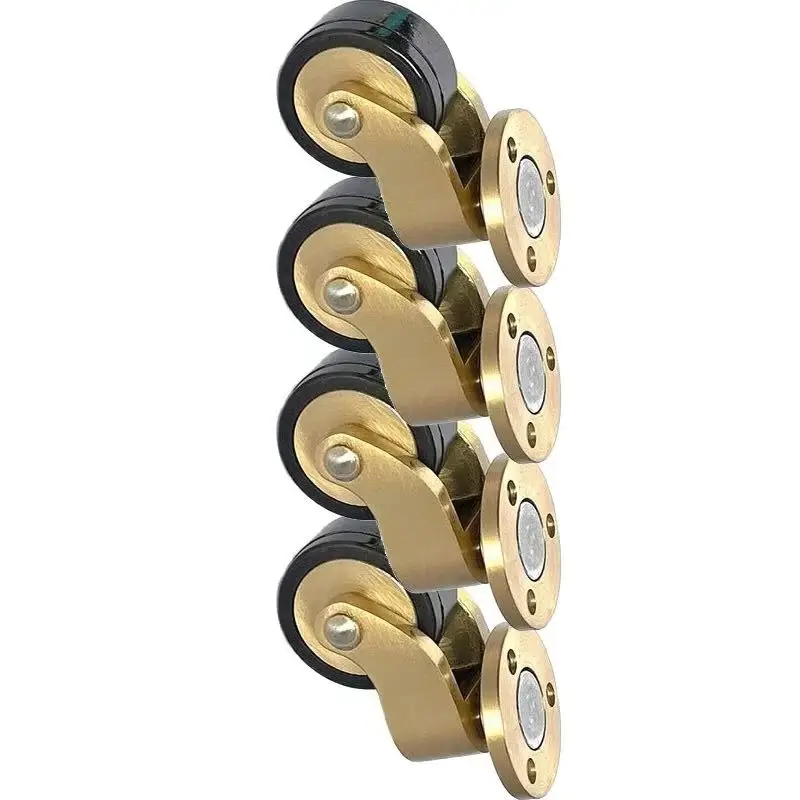 4PCS 1Inch Brass/Brass+Rubber Universal Furniture Casters Table Chair Sofa Silent Wheels 360° Swivel Furniture Rollers Runners
4PCS 1Inch Brass/Brass+Rubber Universal Furniture Casters Table Chair Sofa Silent Wheels 360° Swivel Furniture Rollers Runners