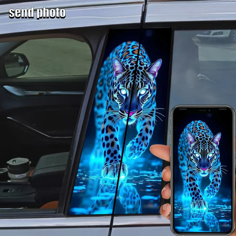2 pieces of Blue Leopard Eyes Car Stickers and Decorative Decals, High-Definition Printed Car B-Pillar Stickers, Personalized
2 pieces of Blue Leopard Eyes Car Stickers and Decorative Decals, High-Definition Printed Car B-Pillar Stickers, Personalized