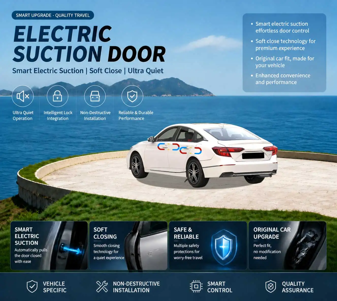 Car-Specific Auto Soft Close Door & Electric Tailgate Modification Kit for Honda Inspire 6th Gen CV4 CV6 2018-2023
Car-Specific Auto Soft Close Door & Electric Tailgate Modification Kit for Honda Inspire 6th Gen CV4 CV6 2018-2023