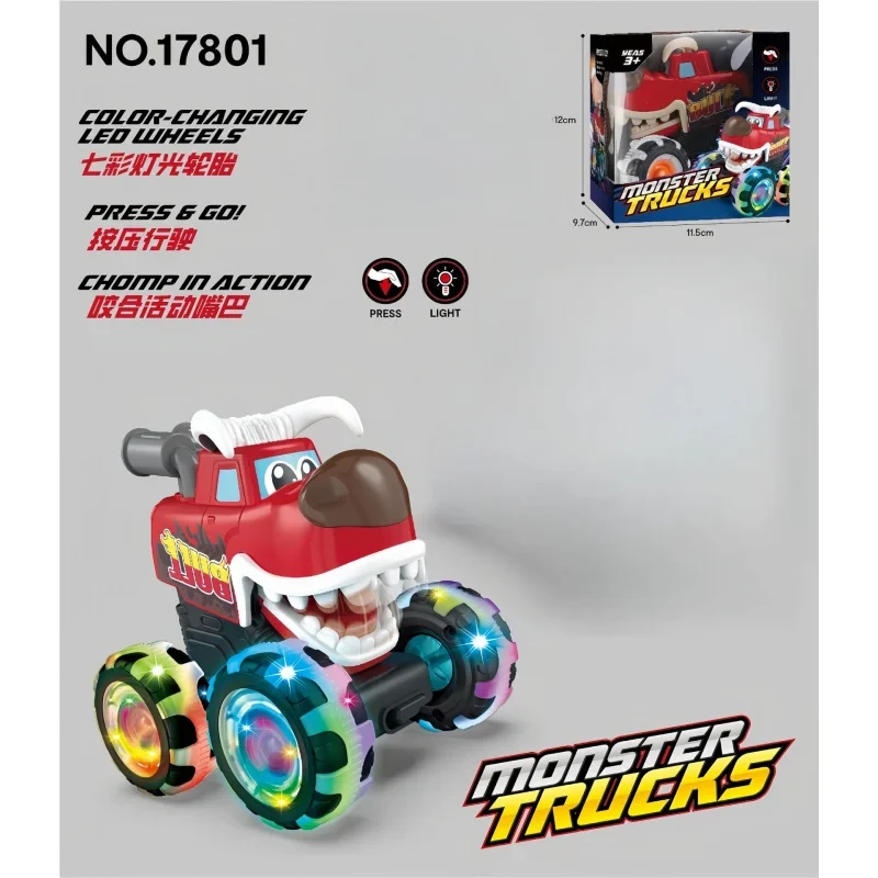 Colorful Flashing Light Up Monster Truck Toy, 3 Cartoon Animal Styles, Durable Kids Play Vehicle, Birthday Gift for Children
Colorful Flashing Light Up Monster Truck Toy, 3 Cartoon Animal Styles, Durable Kids Play Vehicle, Birthday Gift for Children