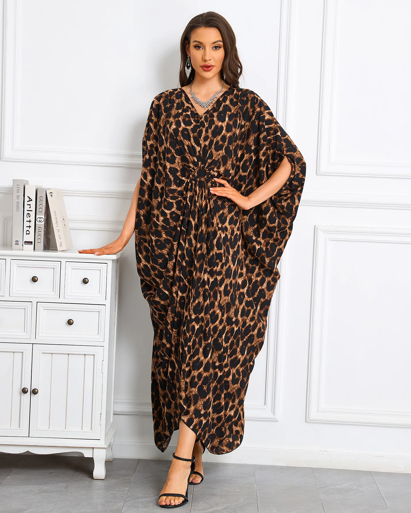 Kaftan Dresses Plus Size V-Neck Women's Swimwear Cover Ups Tie Dye Batwing Sleeves Mumu Caftan Dress
Kaftan Dresses Plus Size V-Neck Women's Swimwear Cover Ups Tie Dye Batwing Sleeves Mumu Caftan Dress
