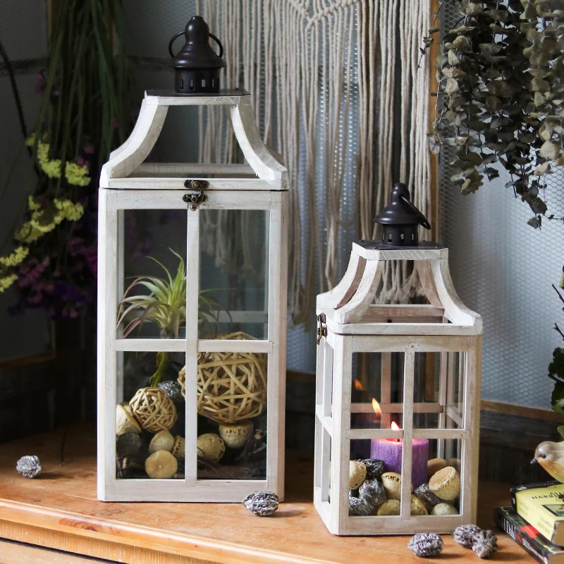 Wood Lantern Candlestick Garden Patio Decor Grocery Retro Nostalgia Home Decoration Accessories Figurine
Wood Lantern Candlestick Garden Patio Decor Grocery Retro Nostalgia Home Decoration Accessories Figurine