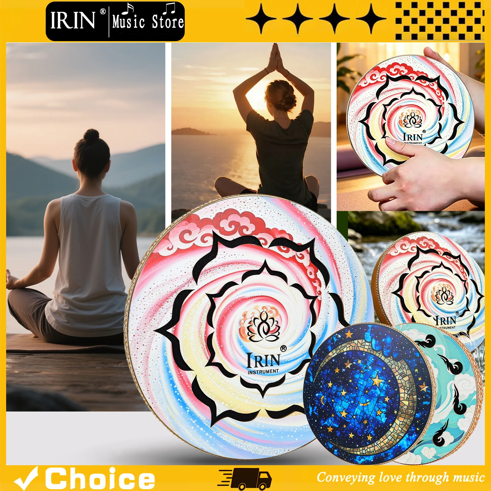 IRIN Water Creek Drum HD UV Painting 3 Themes Suitable for Sound Therapists Meditation Enthusiasts and Yoga Enthusiasts
IRIN Water Creek Drum HD UV Painting 3 Themes Suitable for Sound Therapists Meditation Enthusiasts and Yoga Enthusiasts