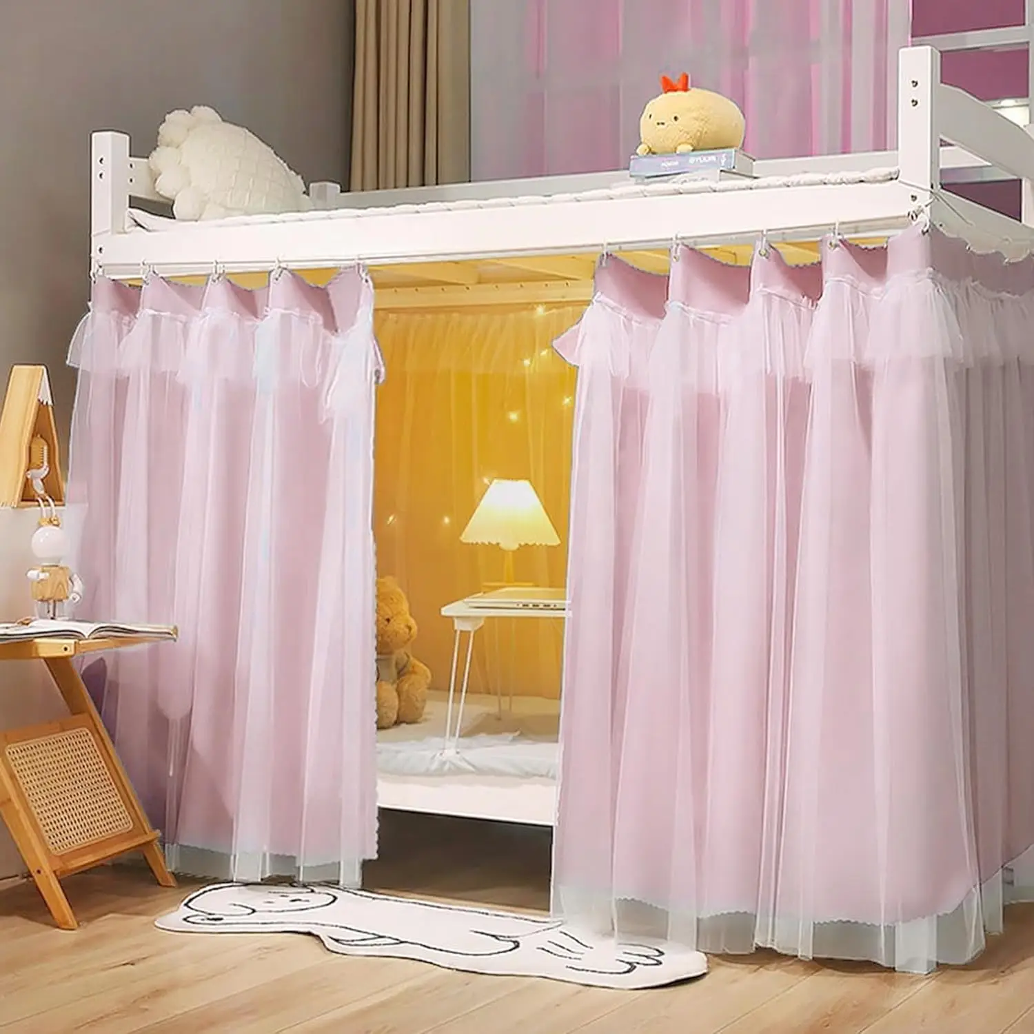 Dorm Single Twin Bunk Bed Tents Drapes Dustproof Blackout Underbed Cloth Bed Privacy Ains(Pink-2Panels, 47.2 X 78.7 In)
Dorm Single Twin Bunk Bed Tents Drapes Dustproof Blackout Underbed Cloth Bed Privacy Ains(Pink-2Panels, 47.2 X 78.7 In)