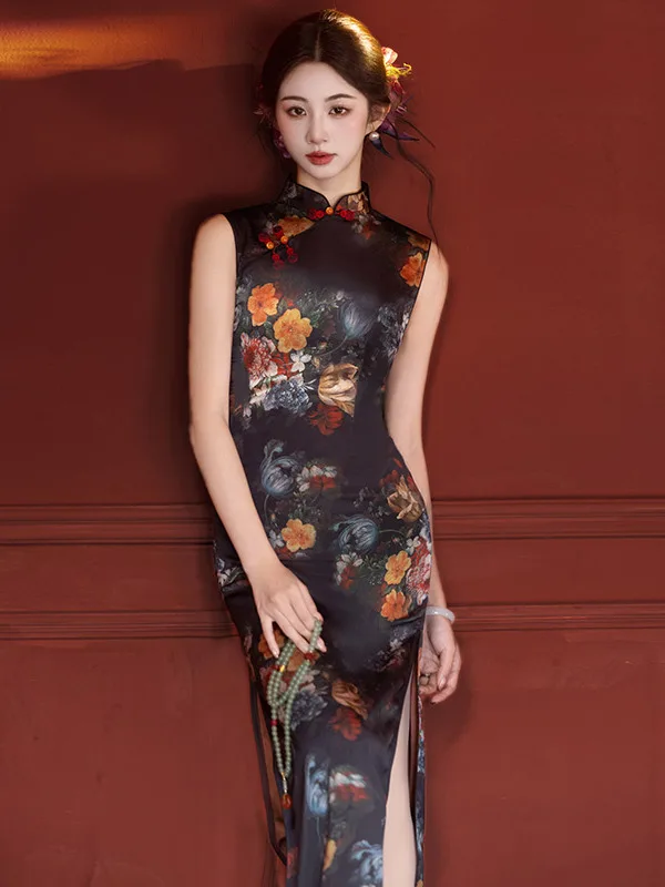 Обновленное женское летнее платье в стиле ретро с длинным рукавом и вырезом на талии, в традиционном китайском стиле
Обновленное женское летнее платье в стиле ретро с длинным рукавом и вырезом на талии, в традиционном китайском стиле