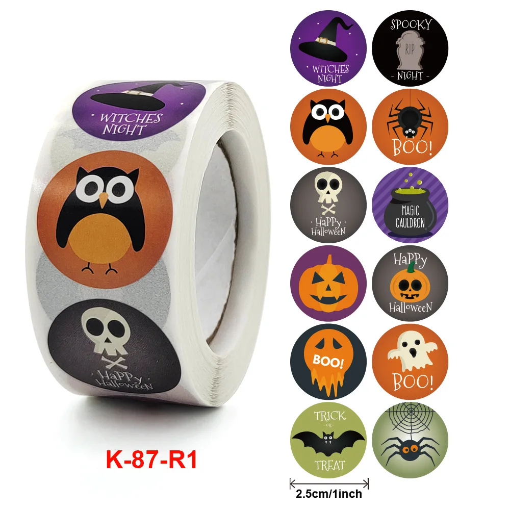 500pcs/Roll Happy Halloween Pumpkin Bat Cartoon Sealing Stickers DIY PVC Laptop Decals Decoration Reward Gift Toy
500pcs/Roll Happy Halloween Pumpkin Bat Cartoon Sealing Stickers DIY PVC Laptop Decals Decoration Reward Gift Toy
