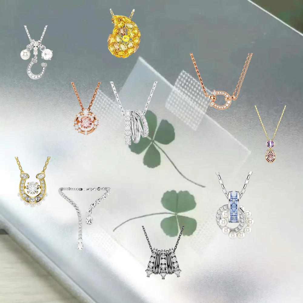 New horseshoe design with diamond studded gemstones, fashionable pearl, Y-shaped rose gold accessory necklace
New horseshoe design with diamond studded gemstones, fashionable pearl, Y-shaped rose gold accessory necklace